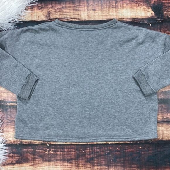 RELISTED Rae Dunn Love Long Sleeve Shirt Grey - Picture 7 of 7
